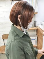 コス(kos) 『nanuk*ueki』ハイトーンボブ*オレンジカラー