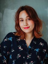 美容室 リズヘアー 稲毛店(Riz hair)&nbsp;ミディアムかきあげ前髪【稲毛】