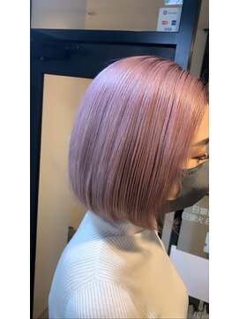 ラフ 難波店(LAFF) #黒髪#ボブルフ#ネビージュ#小顔#ワンレン