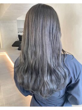 ガリカ 渋谷(Gallica) 【神山未来】透明感オリーブベージュブリーチなしダブルカラー