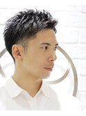 ビジネスショートメンズ/ツーブロック6mm/メンズショート新潟