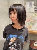 顔周りレイヤーボブ