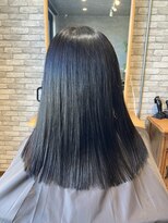 アンドブルー(and BLUE) リアルお客様ヘアスタイル　暗髪の髪質改善