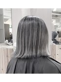 ホワイト　シルバー　バレイヤージュ★
