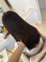 シャルム バイ アローズ 久留米店(CHARM BY AROSE)&nbsp;20代30代40代50代大人可愛いモーヴカラーセミディ