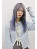 韓国風《パープルシルバー》ハイトーン/ケアブリーチ/ダブルカラ