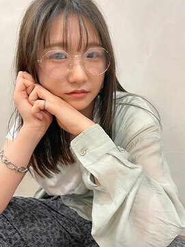 ヘアプレイスソル (HAIR PLACE SoL) ナチュラルストレート/シースルーバング/シアーブラウン