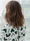 くせ毛風ゆるふわ巻きリラクシーセミディTb10越谷20代30代40代