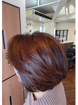 ツヤイロ 島田店&nbsp;お呼ばれヘアセット結婚式ハイライトミディアムヘアウルフ小顔