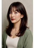 レイヤーカット髪質改善トリートメント前髪カット