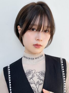 ロンドリメゾン 原宿(Lond re Maison.) 暗めカラー/グランマッシュ/デザインカラー/ショートボブ/原宿