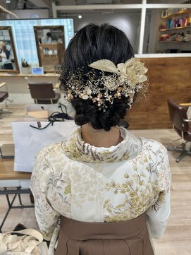 ゼスト 中野店(ZEST) 【ZEST中野/Hikaru】卒業式・袴着付け＆ヘアセット