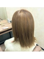 テーラヘアー 湘南台店(TELA HAIR)&nbsp;【オリーブカラー】肩につくボブ＋明るめオリーブベージュ