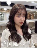 アミー 池袋(Ammy) コテ巻き風パーマ /韓国風パーマ/ウォームベージュ/レイヤー