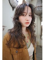 アンドスタイル(&style)&nbsp;【TSUJI】レイヤー 顔まわり ダブルカラー オリーブ グレージュ