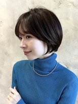アフロート ルヴア(AFLOAT RUVUA)&nbsp;『岩田莉奈』40代50代お洒落な白髪染ショートボブ新宿ケアカラー