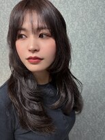 トリとハサミとたまにネコ&nbsp;韓国風くびれ系ミディアムレイヤー