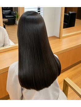 クレス 東武練馬店の写真/サラサラな指通りと、艶やかさが特徴のストレート☆髪のダメージを最小限に抑えて自然な仕上がりに！