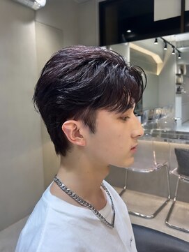 ロンドクロエ 横浜(Lond Chloe) men's/ニュアンスパーマ/ナチュラルツーブロック/フェザーカット