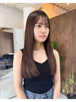 零秒女髪 千里丘店&nbsp;艶感美髪まとまりロングストレート髪質改善艶髪髪質改善カラー
