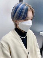 ウーズ ハラジュク(Ooze.HARAJUKU) ハッシュカットグレージュデザインカラーツートーンカラー原宿