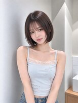 フォト 新宿三丁目(foto)&nbsp;髪質改善縮毛矯正地毛風ストレート切りっぱなしボブ