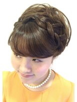 ブリエ(briller) ブリエ☆結婚式スタイル☆両サイド編み込み カールアップ