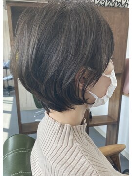 シュクルヘアー(Sucre Hair) くすみグレージュ＊丸みショート