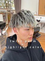 リベルタネオヘアー(LIBERTA NEO HAIR) フェザーツイストハイライトマッシュ