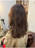 大人ミディ×レイヤーパーマ