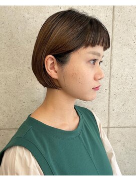 ア セカンド 清藤美容室第弐號(a sekand) 耳掛けミニボブスタイル
