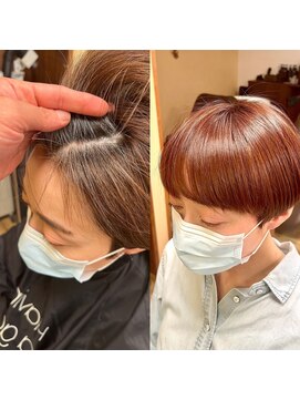ピッカヘアーデザイン(PICKA hair-design) オレンジベージュ