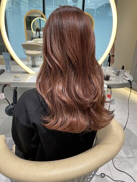 ロンドメリア 天神大名店(Lond Melia) ★斜めバングミディアムヘアグレージュカラーシルキーベージュ★