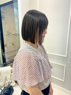 ネオリーブギンザ 銀座店(Neolive GINZA) 前髪/マチルダボブ/ピンクベージュ/インナーグレージュ