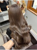 イメチェンハッシュカットフルバング似合わせレッドブラウン