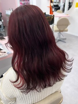 ミミヘアーガーデン(mimi hair garden) イヤリングカラー/チェリーレッド