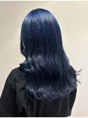 9420艶髪ネイビーグレーブルーグレージュレイヤーブルーシルバー