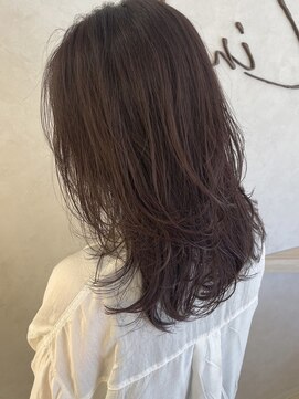 リンク(Link) レイヤー/セミロング/ロング/紫/ラベンダー/レイヤーカット