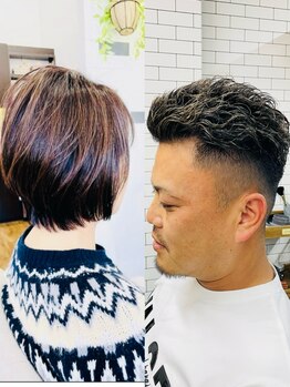 ルッソ 白浜店(LUSSO)の写真/【白浜/定休日なし】通いやすい価格設定が嬉しいと好評！毎朝のセットが簡単に。メンズのお客様も大歓迎★