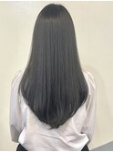 ロングレイヤーストレート10代20代30代前髪あり前髪なしぱっつん