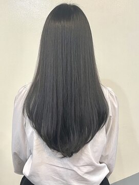サロン ハナノ(Salon Hanano) 黒髪ロングツヤ感毛先レイヤーカットナチュラルストレート