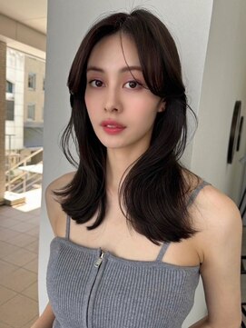 ソヨン 金山店(SOYON) 波巻き/小顔/似合わせカット/フェミニンロング/黒髪/ネビージュ