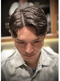 <理容室>メンズ　パーマ　ナチュラルパーマ　刈り上げ 七三