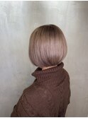 髪質改善カラーショートカットボブレイヤーカット