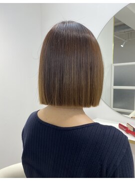 ワンズ リー 上大岡店(One's ly) ぱつボブ前髪アンブレラカラーイメチェンウェーブヘア