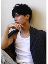 ロキ 仙台(loki)&nbsp;仙台/髪質改善/黒髪☆ウルフマッシュ☆フェザーパーマb