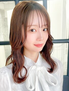 アミ 江坂(amie) ミニウルフレイヤーカット顔周りカット前髪カット韓国ロング江坂