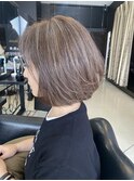 白髪ぼかしハイライト