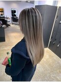 straight balayage