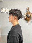 センターパート×ツイストスパイラル
